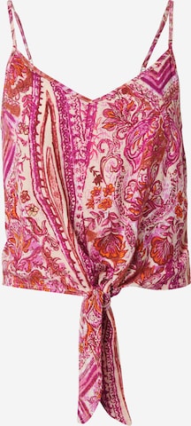 Haut 'ONLNOVA' ONLY en rose : devant