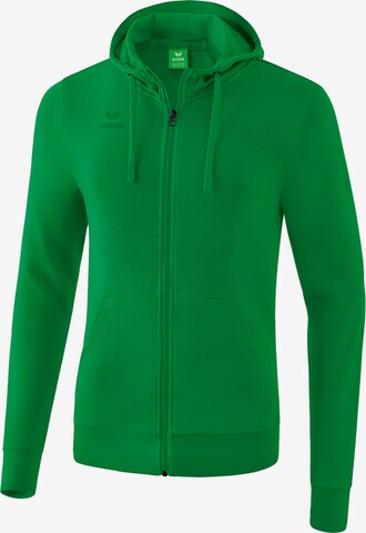 ERIMA Athletic Zip-Up Hoodie in Green: front