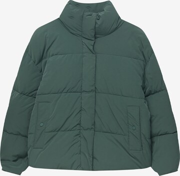 Veste mi-saison Pull&Bear en vert : devant