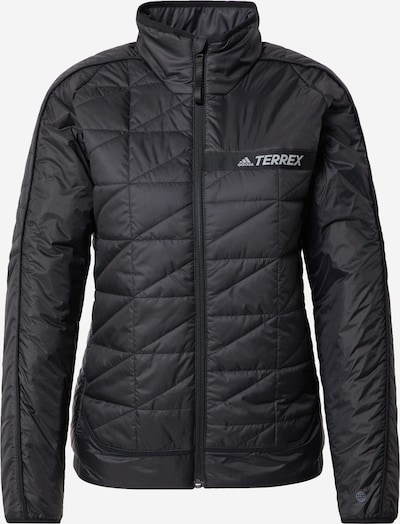 ADIDAS TERREX Zunanja jakna | črna / bela barva, Prikaz izdelka