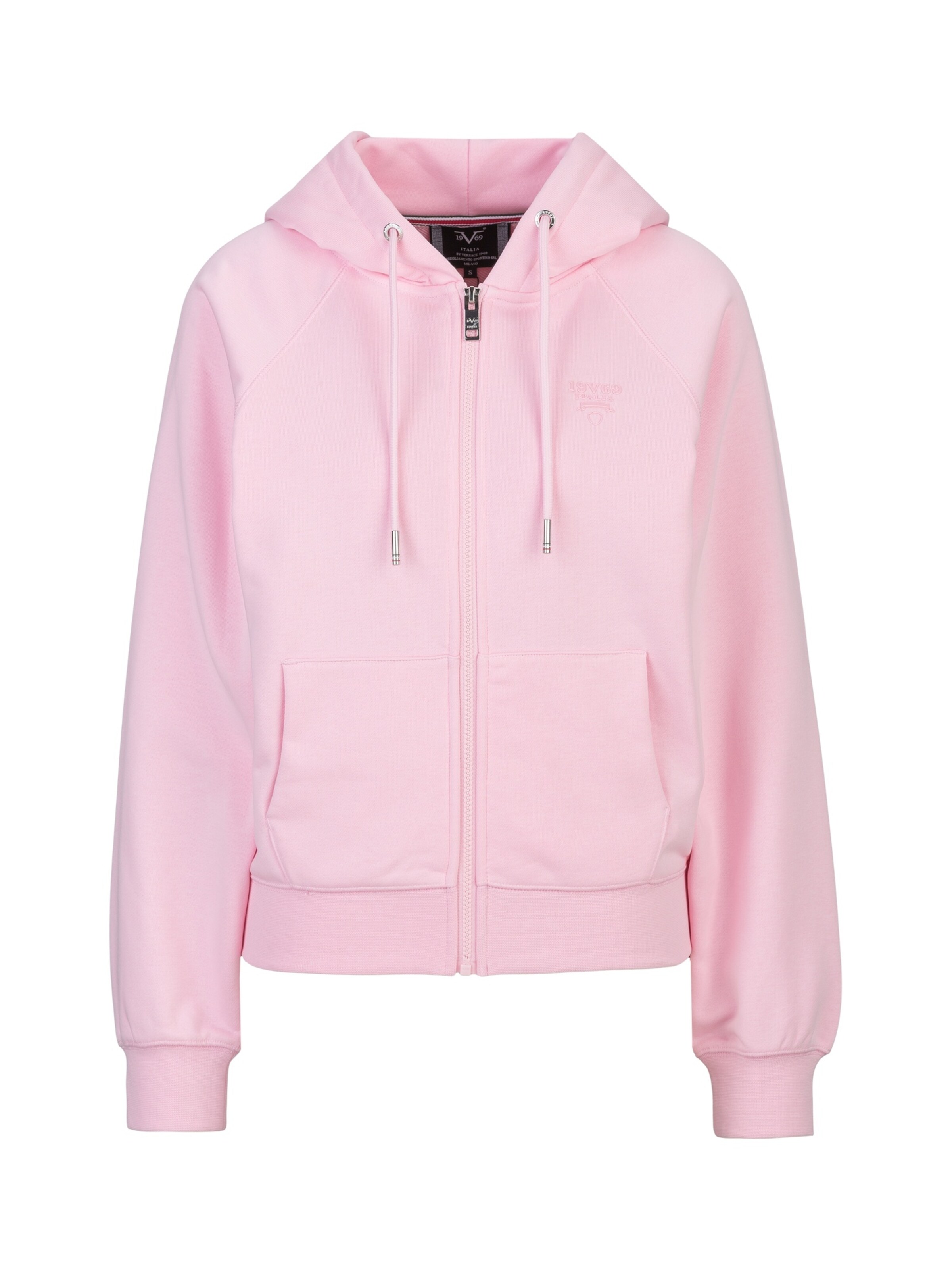 19V69 ITALIA Zip-Up Hoodie 'Karana' in Pink: front
