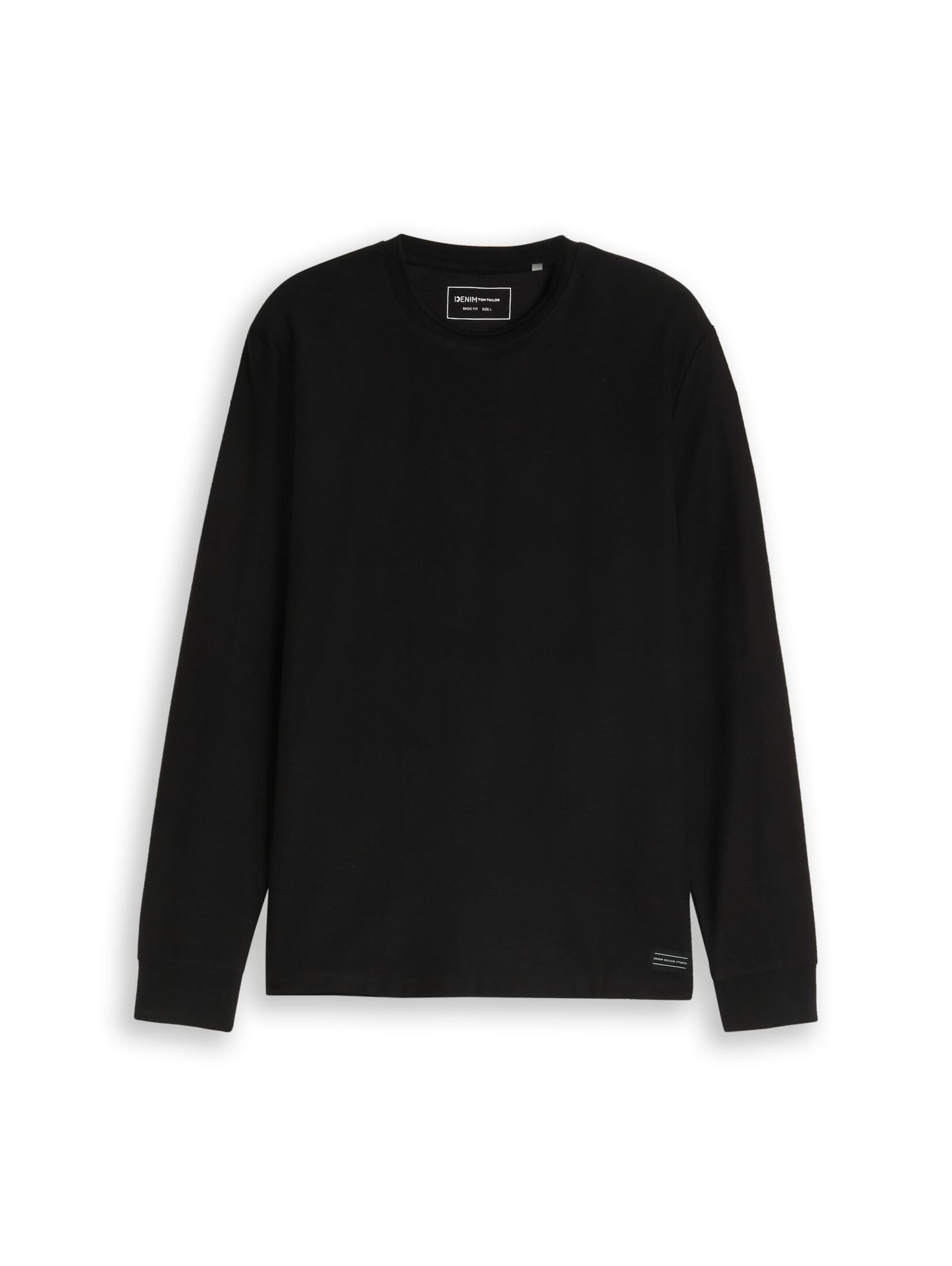 TOM TAILOR DENIM Shirt in Schwarz: Vorderseite