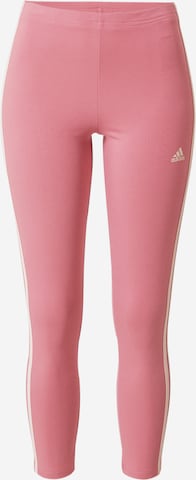 ADIDAS SPORTSWEAR - Skinny Calças de desporto em rosa: frente