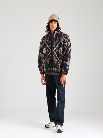 Abercrombie & Fitch Fleece jas in Blauw