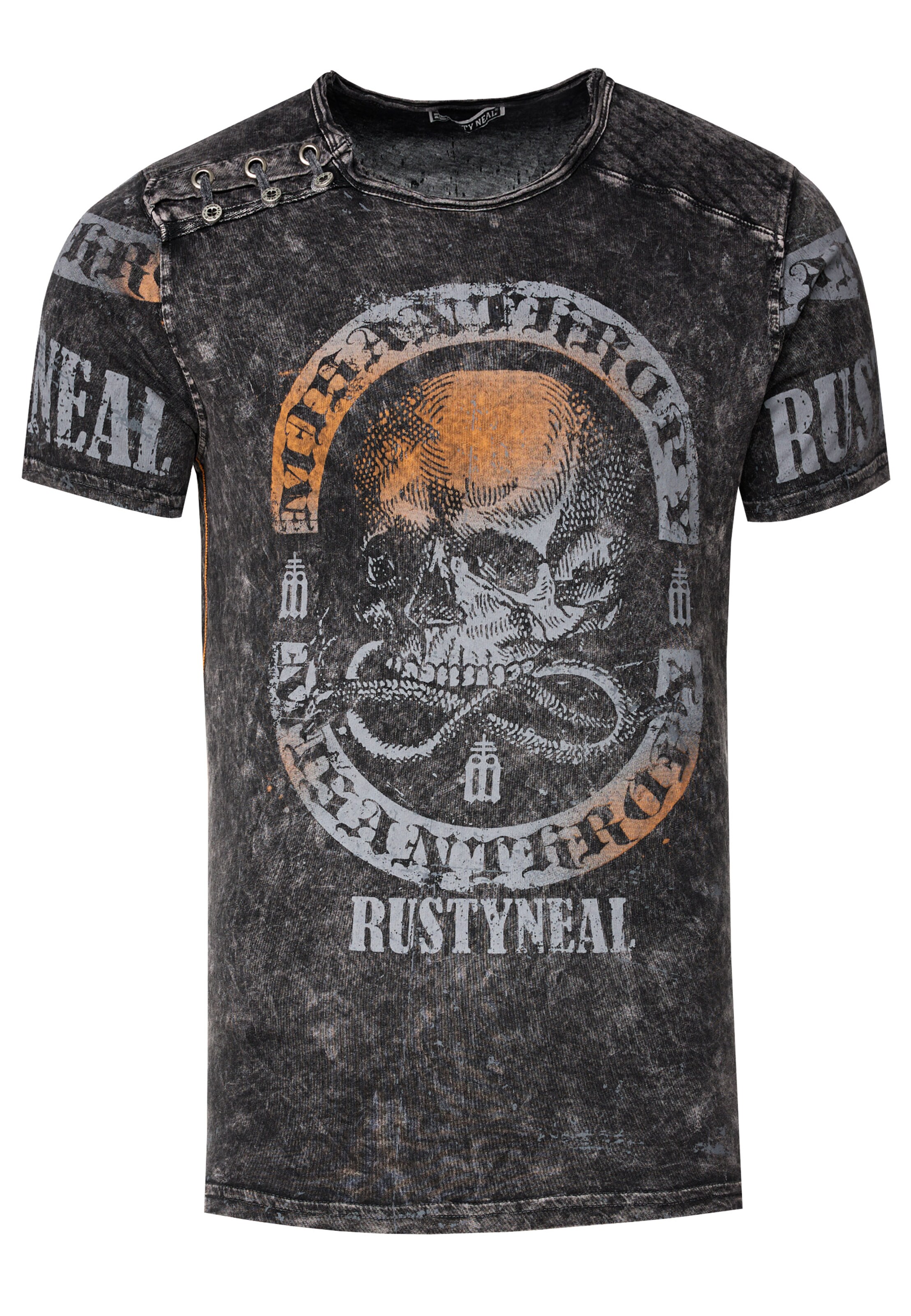 Rusty Neal T-Shirt in Grau: Vorderseite
