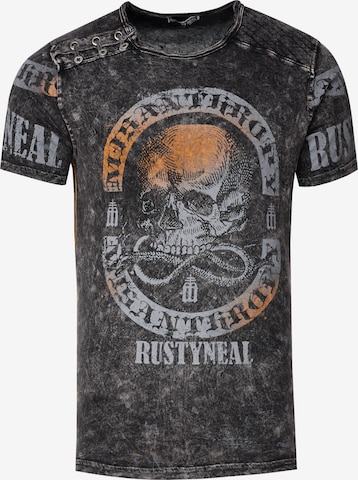Rusty Neal T-Shirt in Grau: Vorderseite