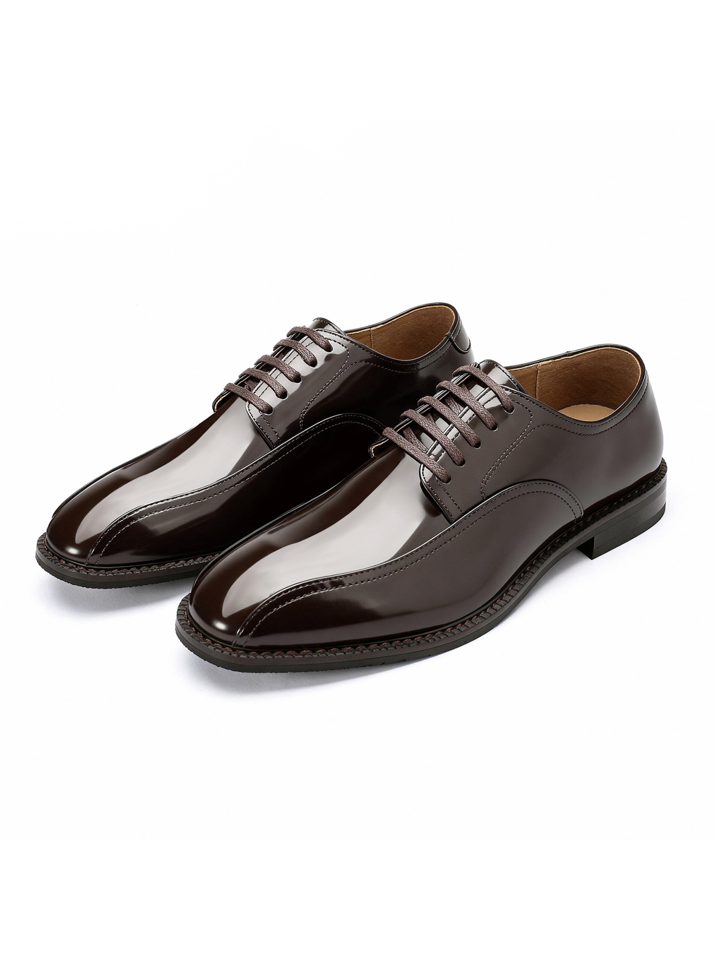 ALLTHEMEN Lace-Up Shoes 'Schwebe' in Brown