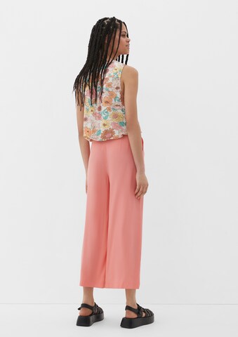 Wide leg Pantaloni di QS in rosa