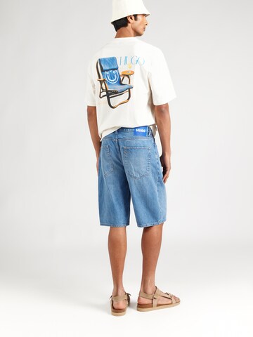 HUGO - Loosefit Vaquero en azul