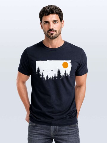 Neverless Shirt 'Forest' in Blue