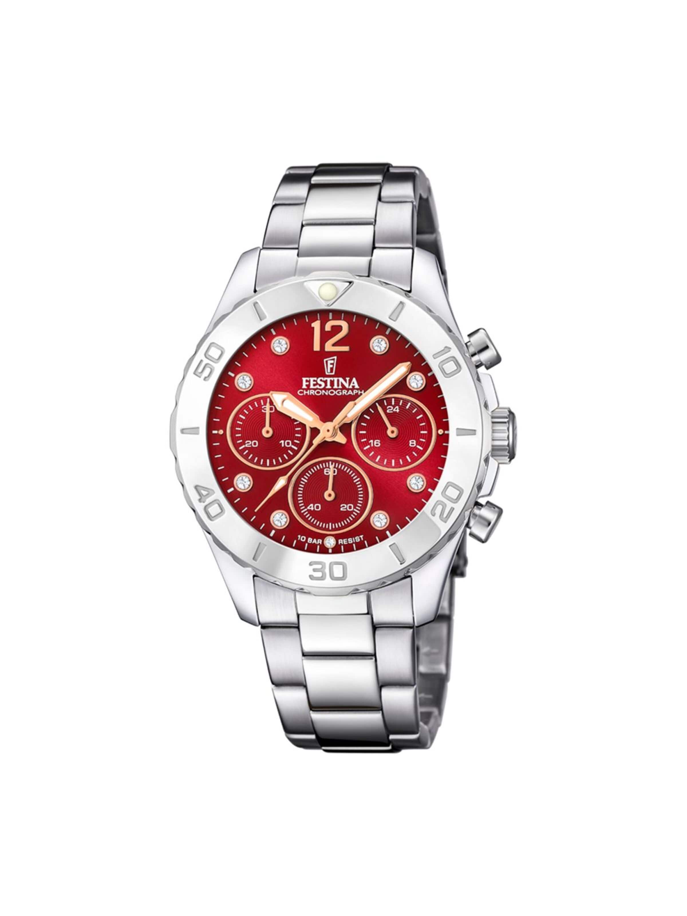 FESTINA Analog watch in Red: front