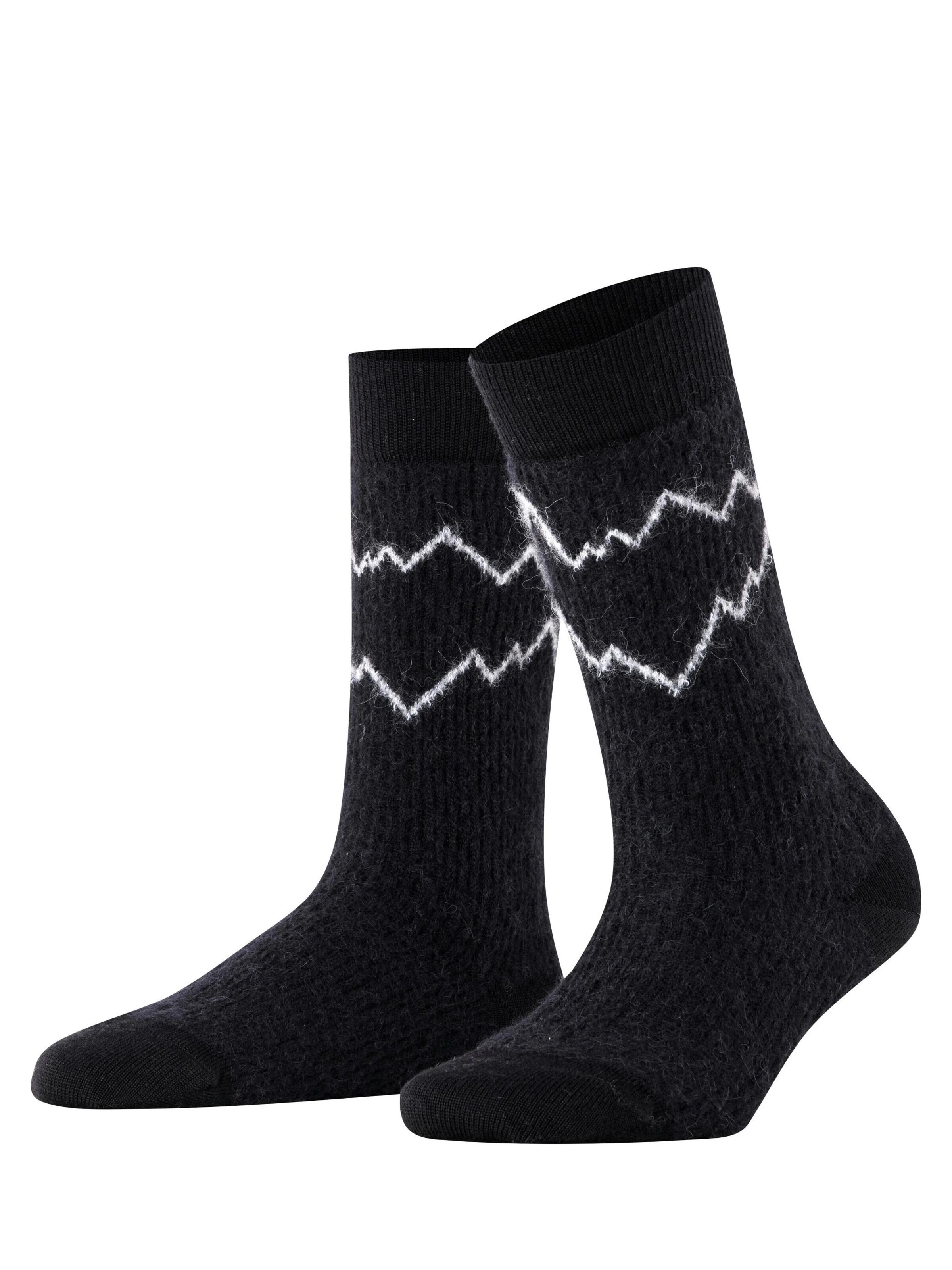 FALKE Socken 'Peak'‌‌‌‌‌‌‌‌‌‌ in Schwarz: Vorderseite