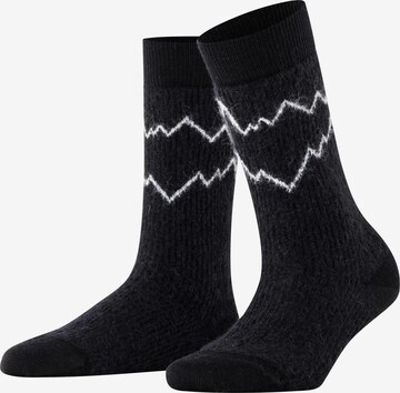 FALKE Socken 'Peak' in Schwarz: Vorderseite