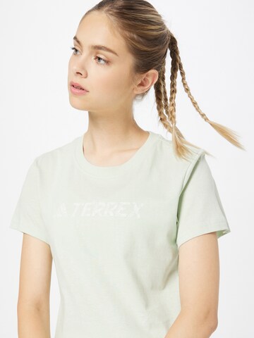 ADIDAS TERREX - Camiseta funcional 'Mountain Fun Graphic' en verde