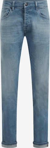 WE Fashion Slimfit Jeans i blå: framsida
