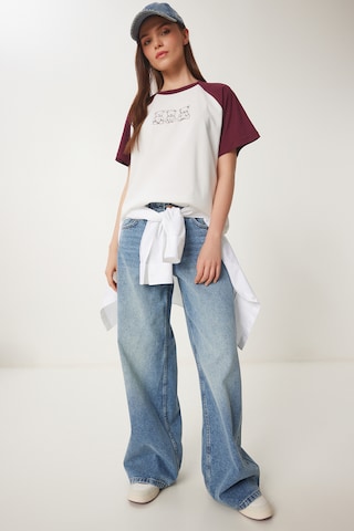 T-shirt Happiness İstanbul en rouge