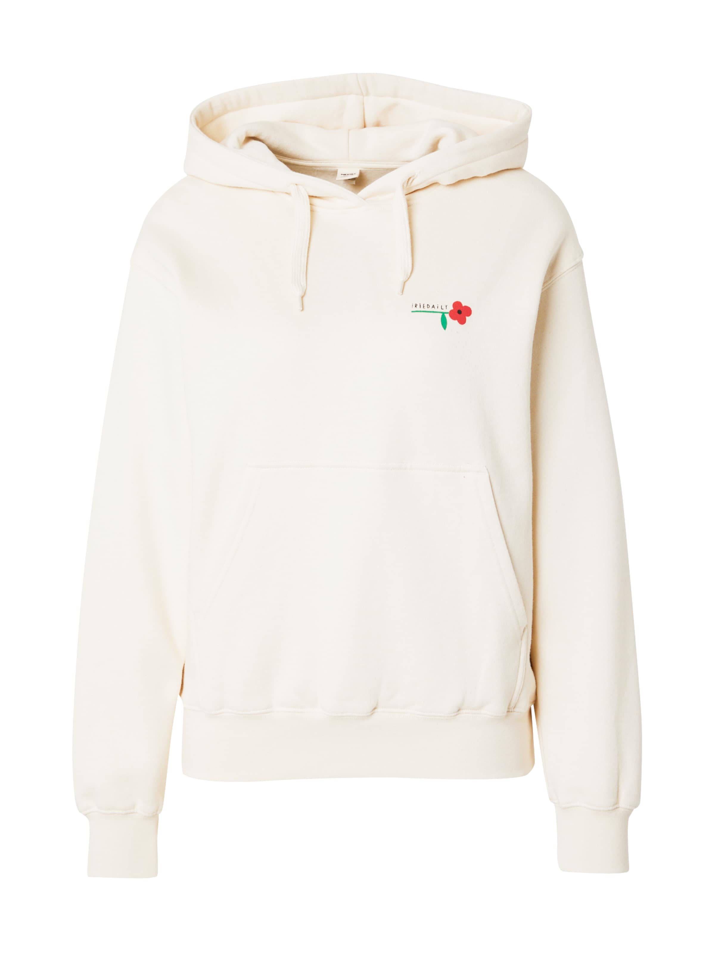Iriedaily Sweatshirt 'Flower Boi' in White: front