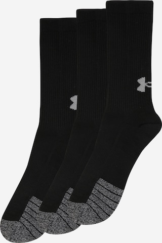 Chaussettes de sport UNDER ARMOUR en noir : devant