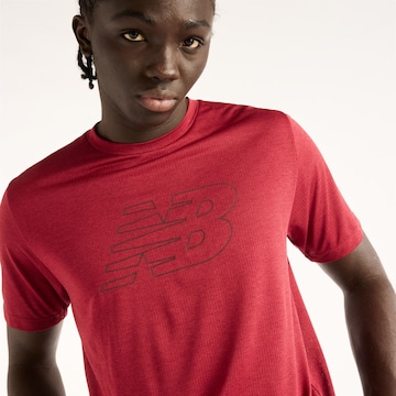 new balance Functioneel shirt 'RC Essential Graphic T-Shirt' in Rood