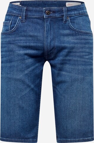 Regular Jeans 'York' de la s.Oliver pe albastru: față