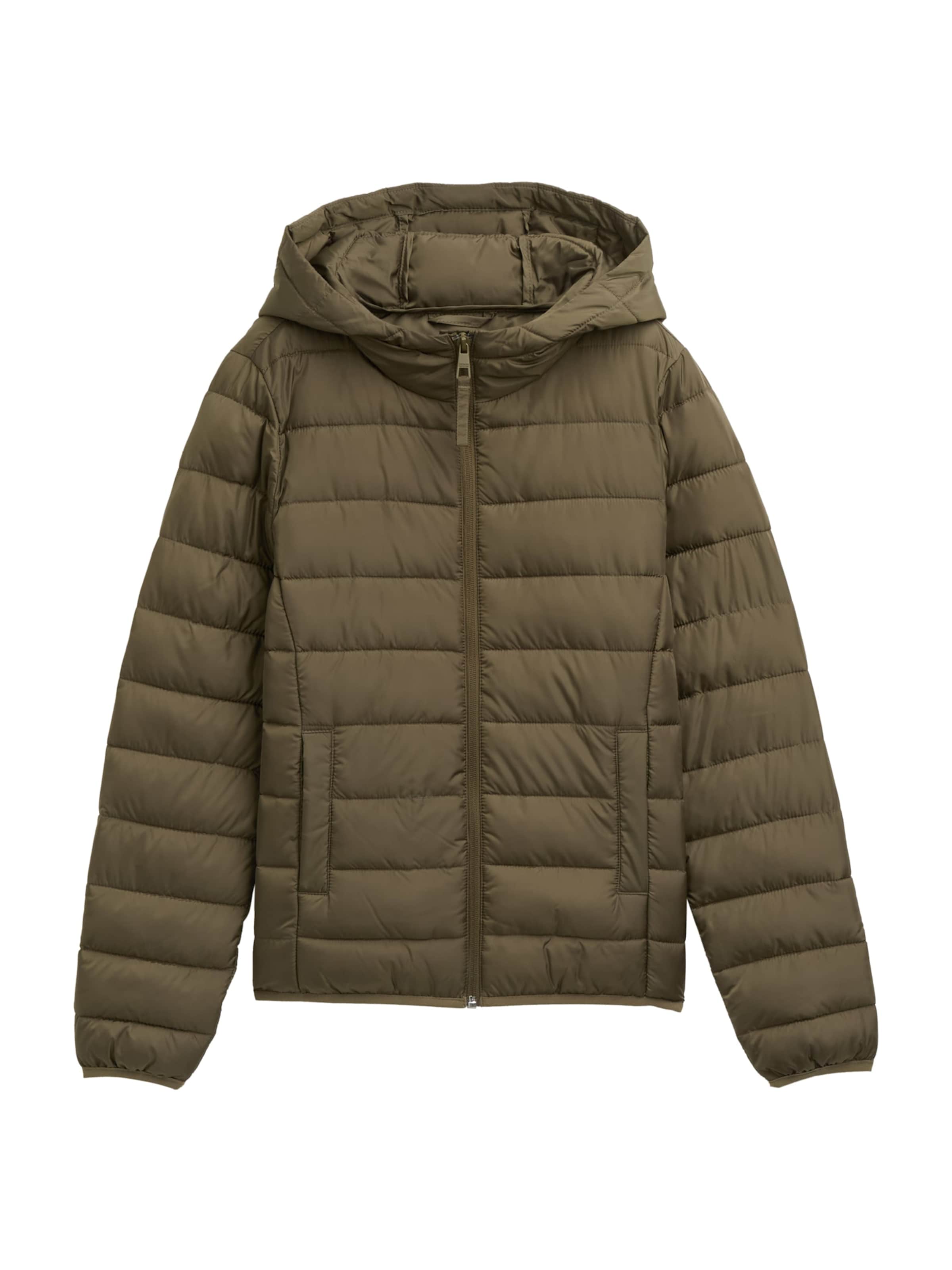 TOM TAILOR DENIM Övergångsjacka i grön: framsida