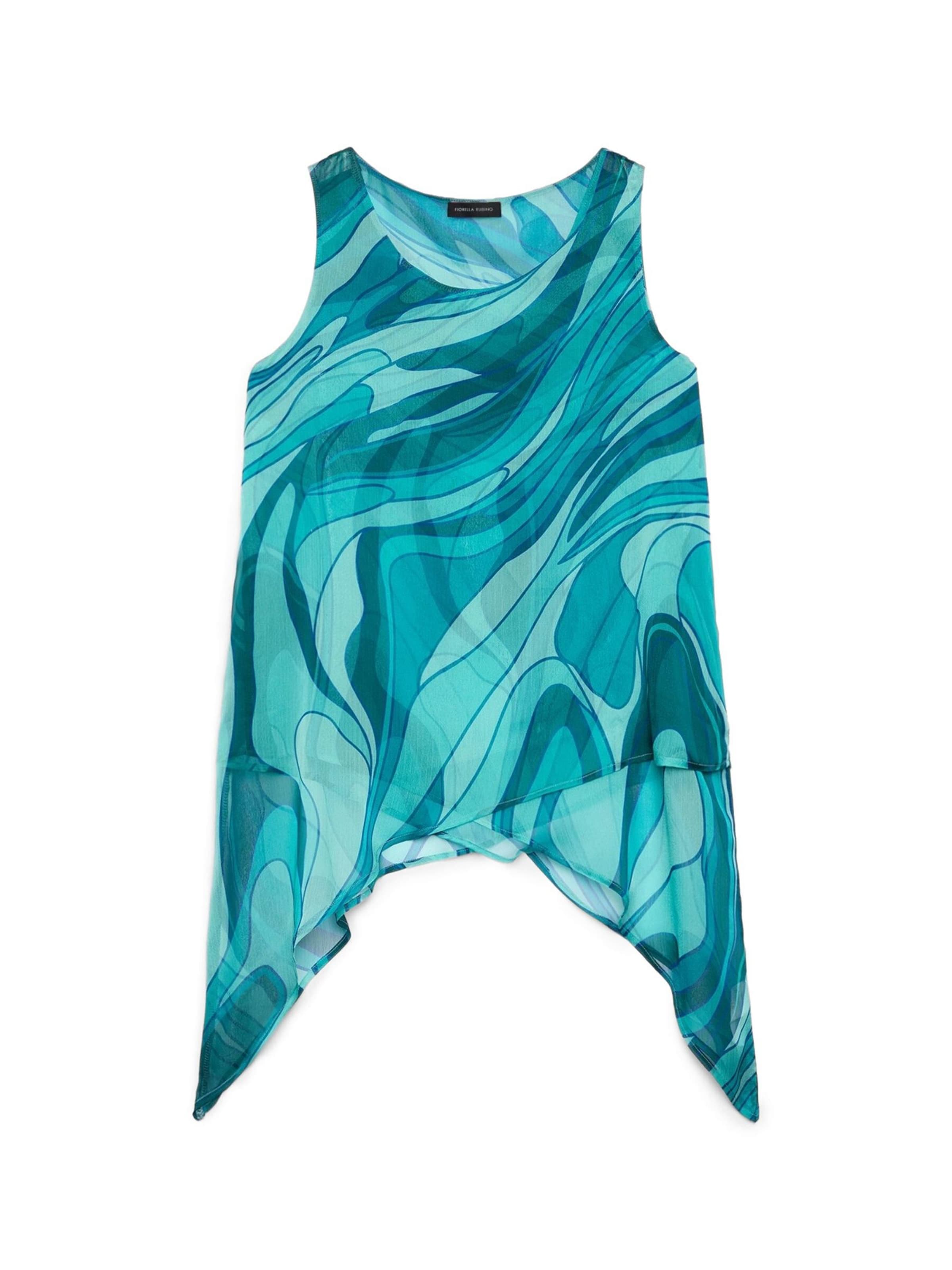 Fiorella Rubino Top in Groen: voorkant