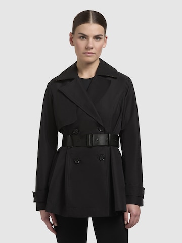 khujo Between-seasons coat 'Liane' in Black: front