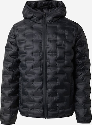 HOLLISTER Prehodna jakna | črna barva: sprednja stran