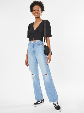 Wide leg Jeans 'Echo' de la Dr. Denim pe albastru