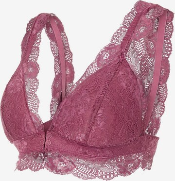 Soutien-gorge d’allaitement 'SENIA' MAMALICIOUS en rose : devant