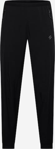 Tapered Pantaloni sport de la Superdry pe negru: față