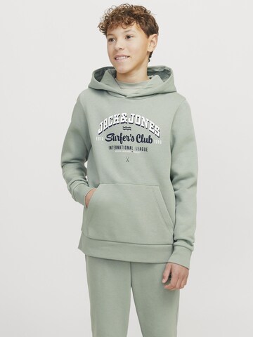 Jack & Jones Junior Sweatshirt in Grün: Vorderseite