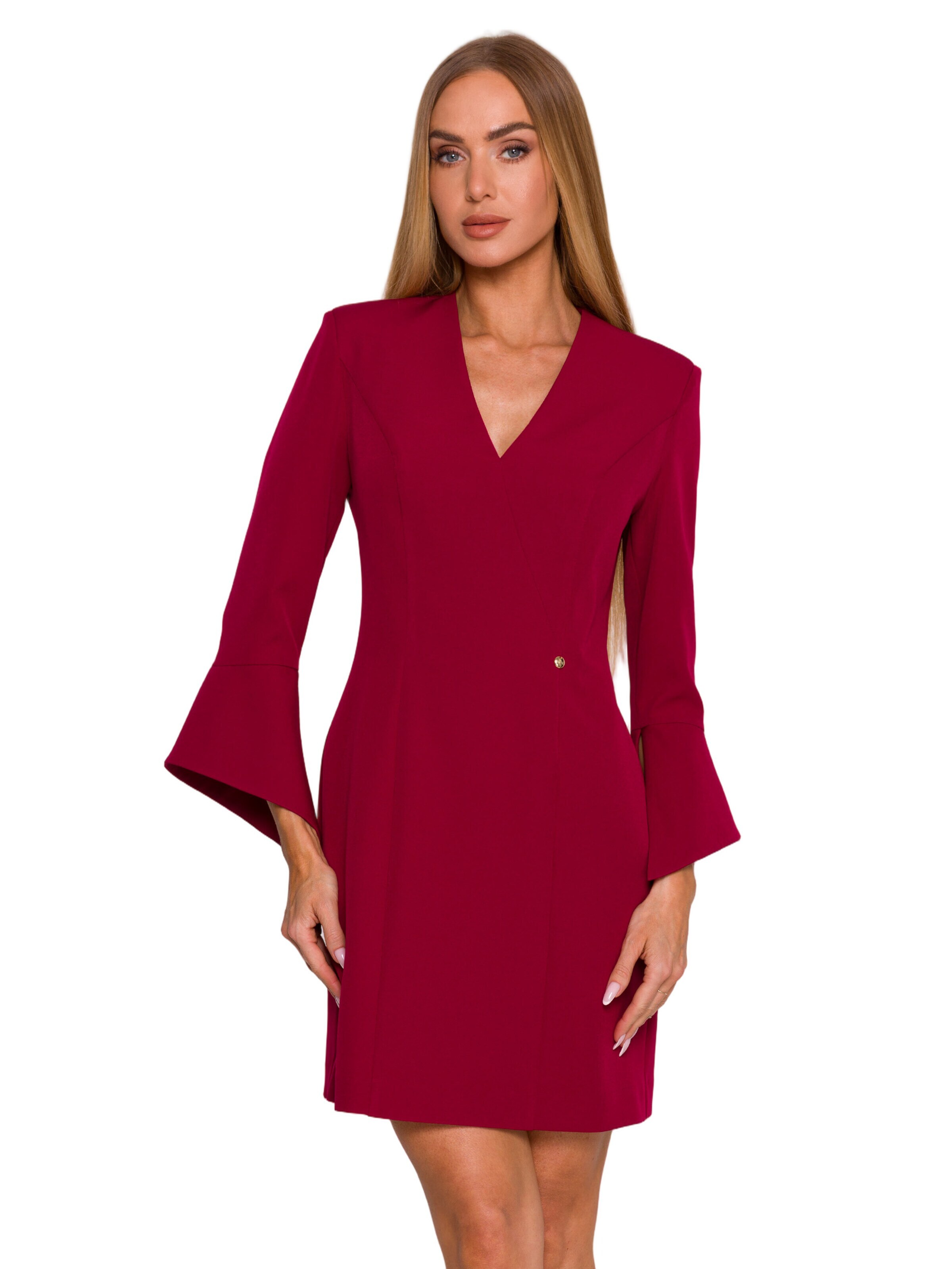 Rochie 'Sukienka z szerokimi mankietami' de la made of emotion pe roșu