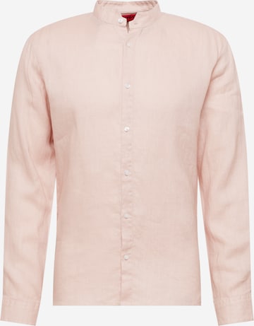 HUGO Red Slim fit Overhemd 'Elvorini' in Roze: voorkant