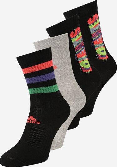 Șosete sport ADIDAS PERFORMANCE pe gri amestecat / verde deschis / roșu deschis / negru, Vizualizare produs