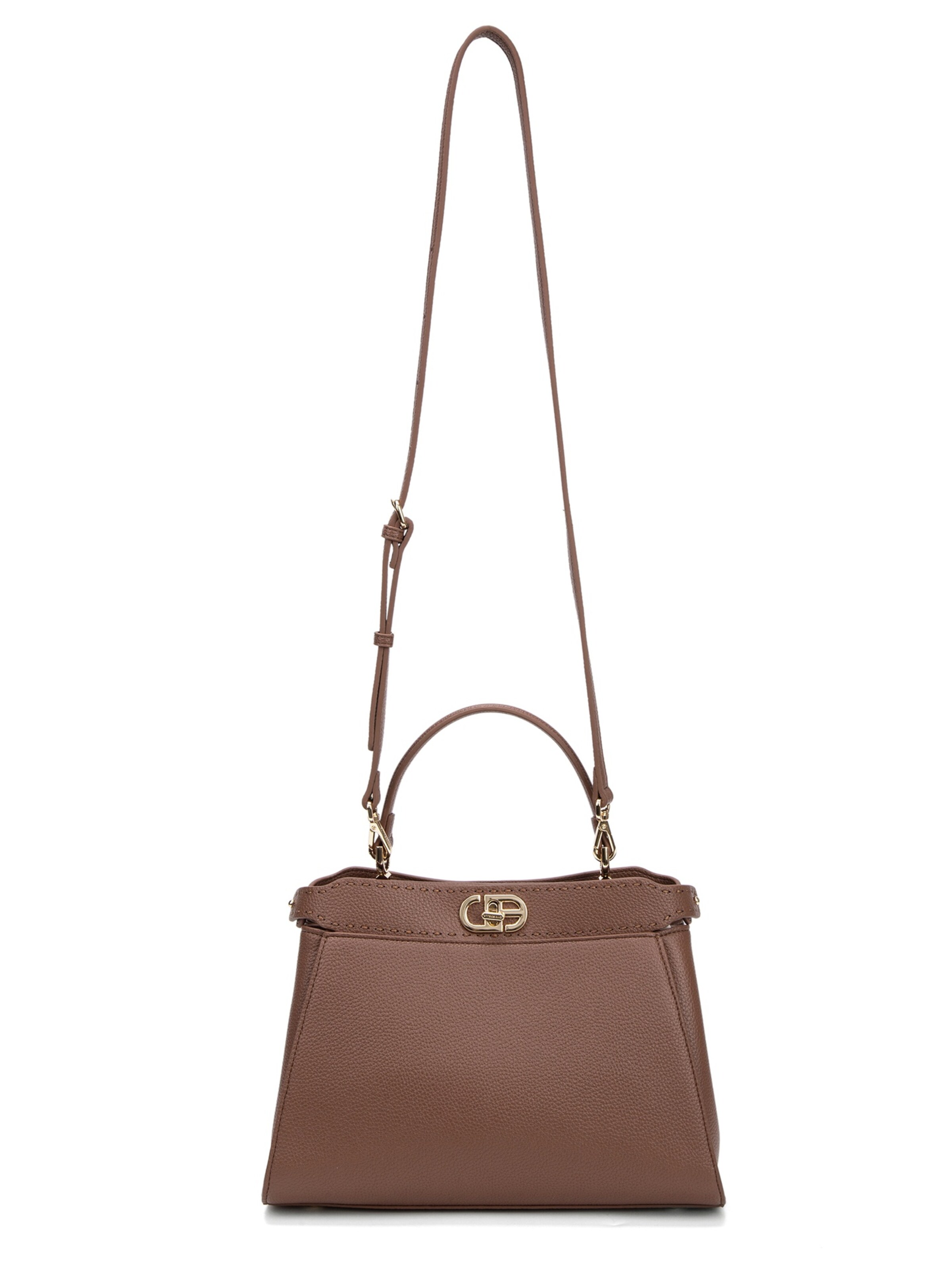 Chrisbella Handbag in Brown: front