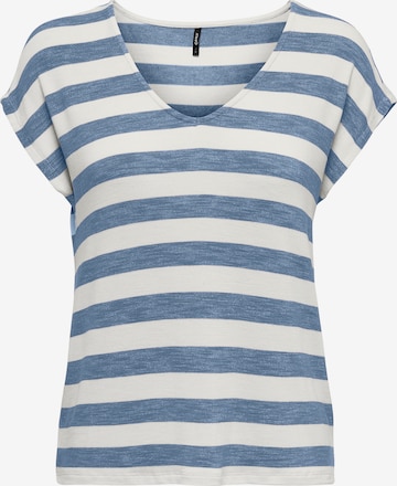 T-shirt ONLY Carmakoma en bleu : devant