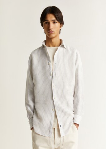 Scalpers Regular fit Button Up Shirt 'Icon Fancy ' in White