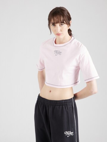 Nike Sportswear Shirt in Roze: voorkant