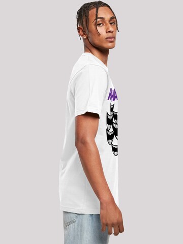 F4NT4STIC T-Shirt 'DC Comis Superhelden Batman Joker Smile' in Weiß