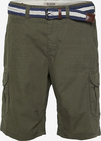 Oklahoma Jeans Regular Shorts in Grün: predná strana