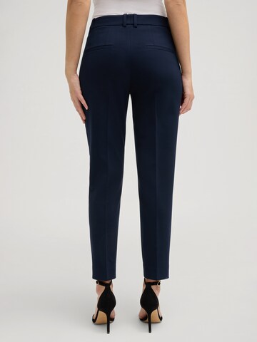 JOOP! Slim fit Trousers with creases in Blue