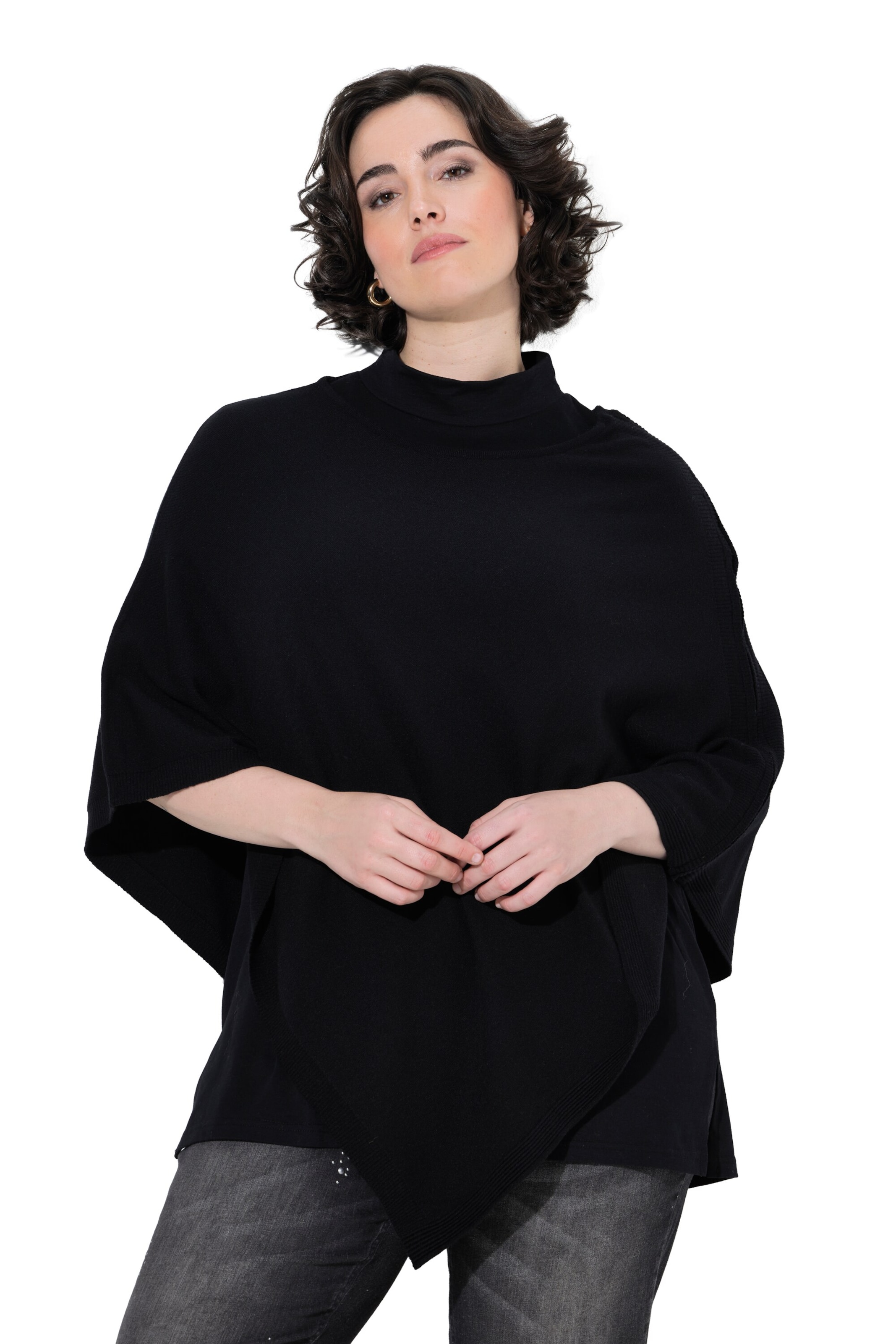 Ulla Popken Pullover in Schwarz: Vorderseite