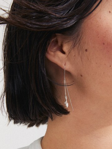 Boucles d'oreilles 'Sea' Pilgrim en argent : devant