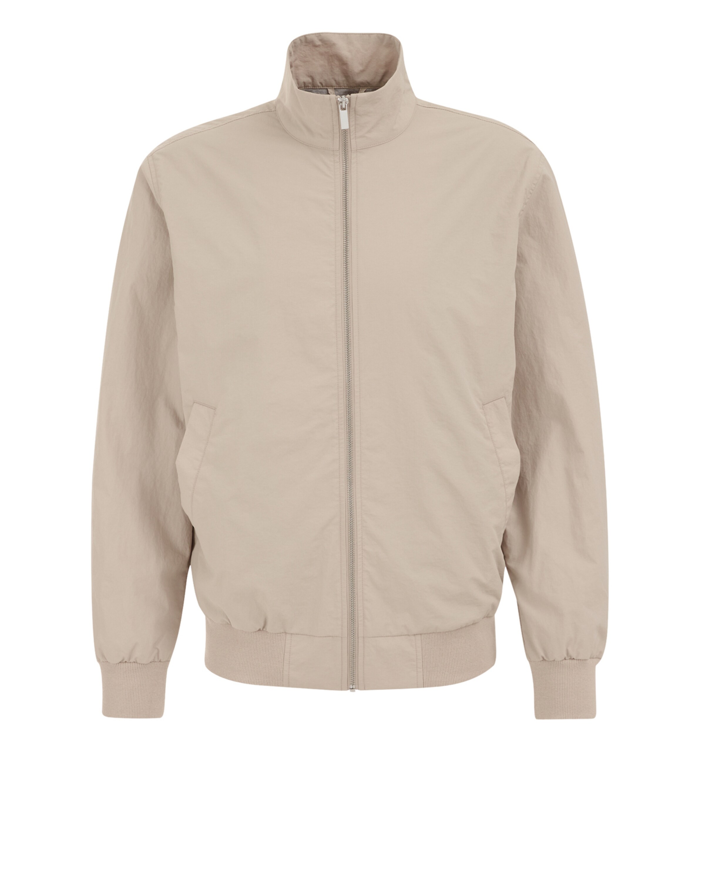 WE Fashion Φθινοπωρινό και ανοιξιάτικο μπουφάν σε μπεζ: μπροστά