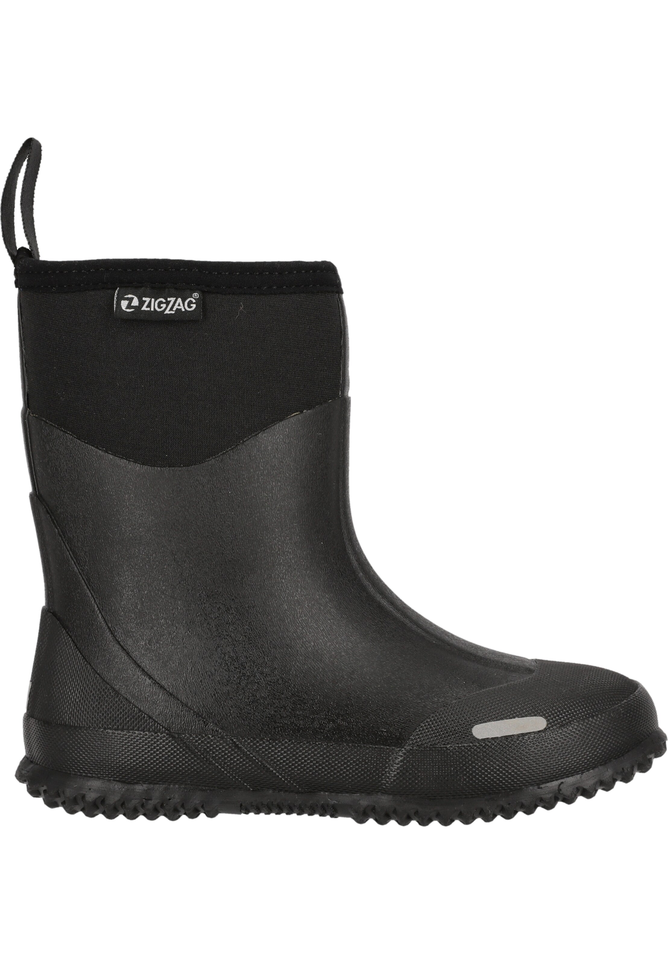 ZigZag Rubber boot 'Jude' in Black