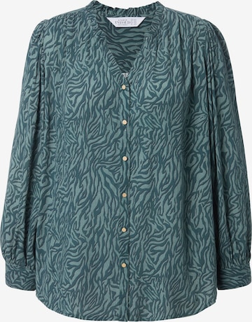 Studio Untold Blouse in Groen: voorkant