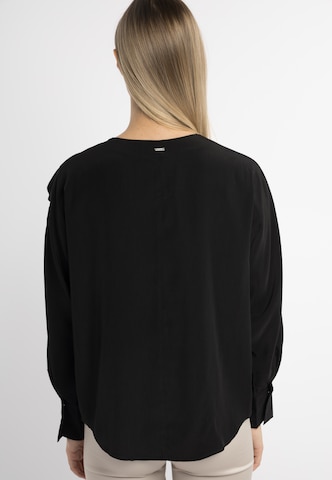 DreiMaster Klassik Bluse in Schwarz