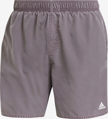 ADIDAS SPORTSWEAR Athletic Swim Trunks in Grey: front