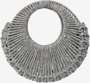 HIBOURAMA - Mala de ombro 'Juwelen' em prata: frente